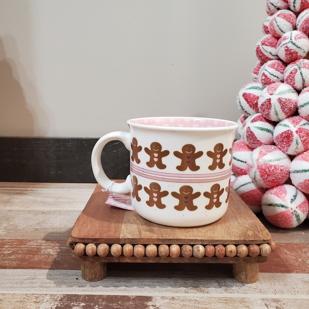 Pastel Gingerbread Man Mug-NWT